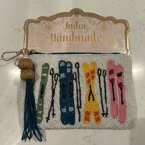 ApresSki Beaded Clutch with Tassel